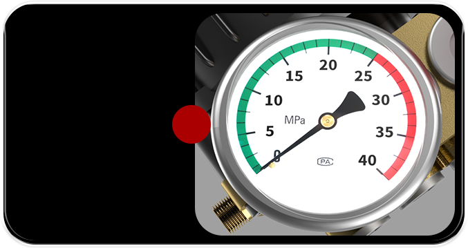 精准可视压力表